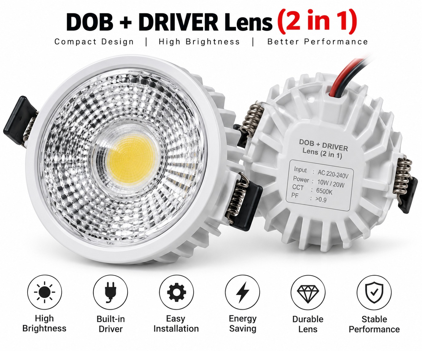 DOB + DRIVER Lens(2 in 1)
